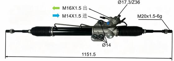 49001-VZ10A Power Steering Rack for 49001-VW600 NISSAN URVAN E25